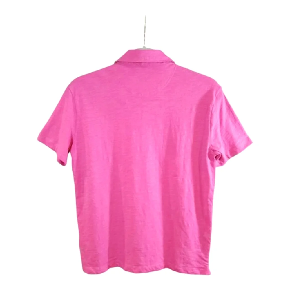 NWT Gap Kids Short Sleeve Cotton Jersey Polo Shirt in Pink Azalea Girls' XL